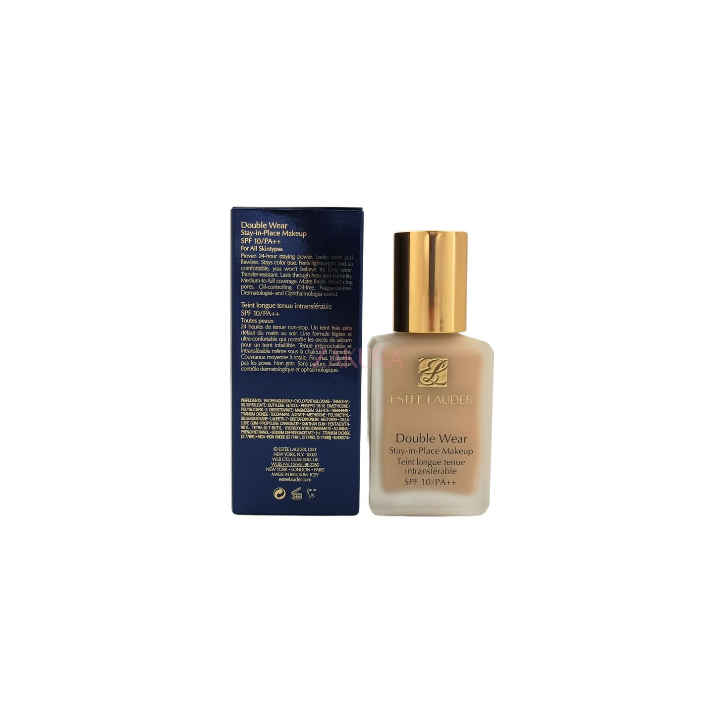 Estee Lauder Double Wear Stay In Place Makeup SPF10 30ml (1W1 Bone/ 1W2 Sand/ 2C0) 1W1 Bone