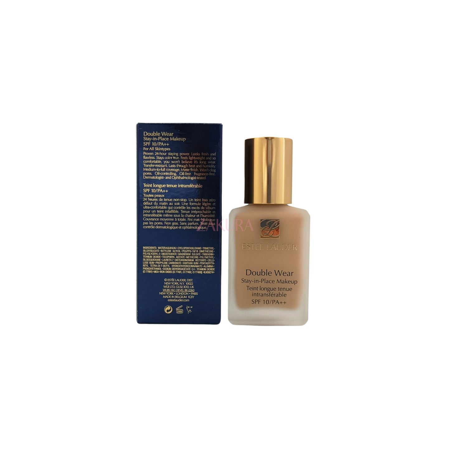Estee Lauder Double Wear Stay In Place Makeup SPF10 30ml (1W1 Bone/ 1W2 Sand/ 2C0) 1W2 Sand