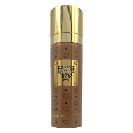 MCM All-Over Spray 150ml bottle for hair and body with woody-floral fragrance, available at Zakura Global.