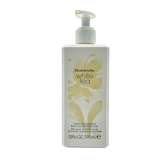 Elizabeth Arden White Tea Bath & Shower Gel 390ml – calming cleanser with elegant scent, available at Zakura Global.