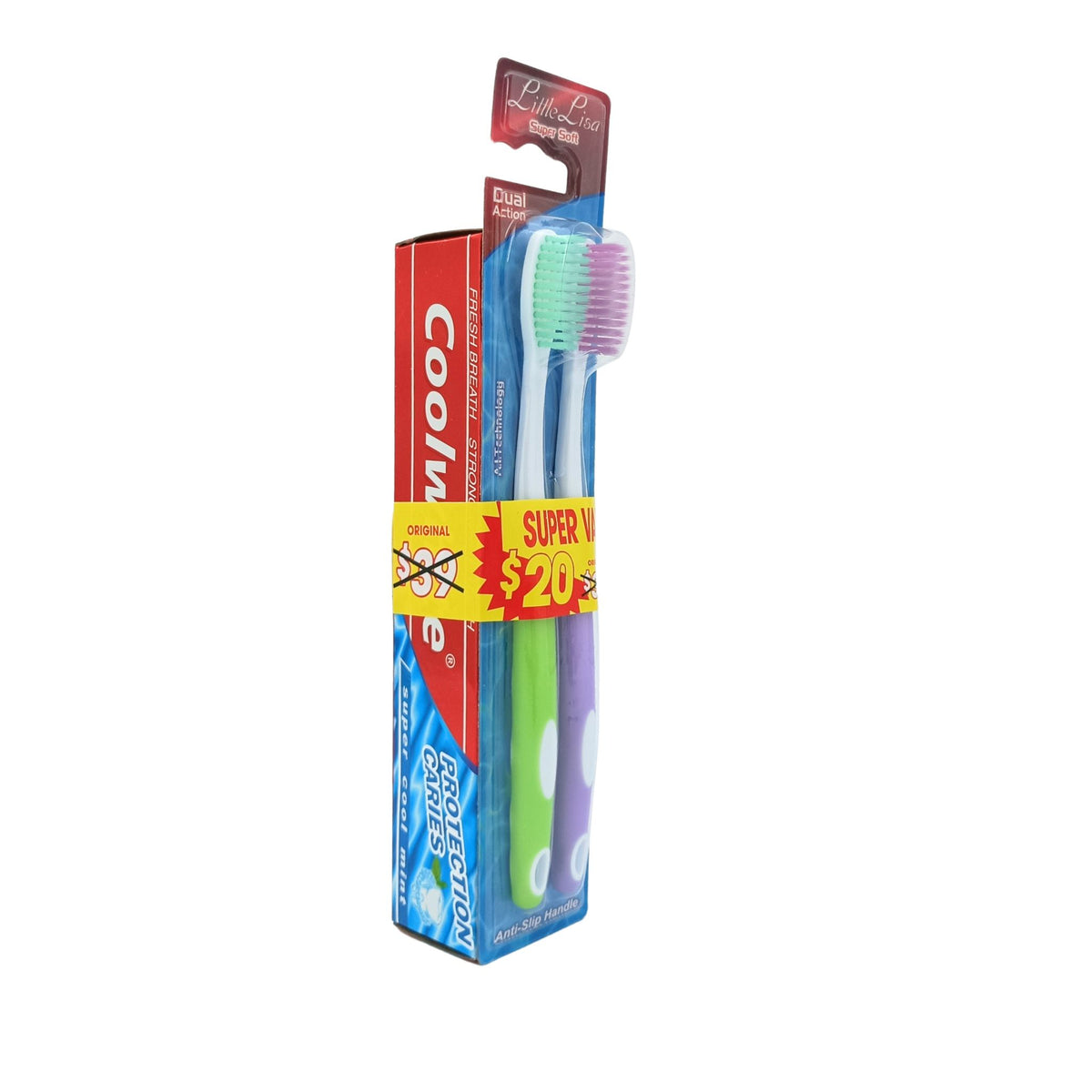 Coolwhite Toiletry Set (Toothbrush & Tooth Paste) 1pc
