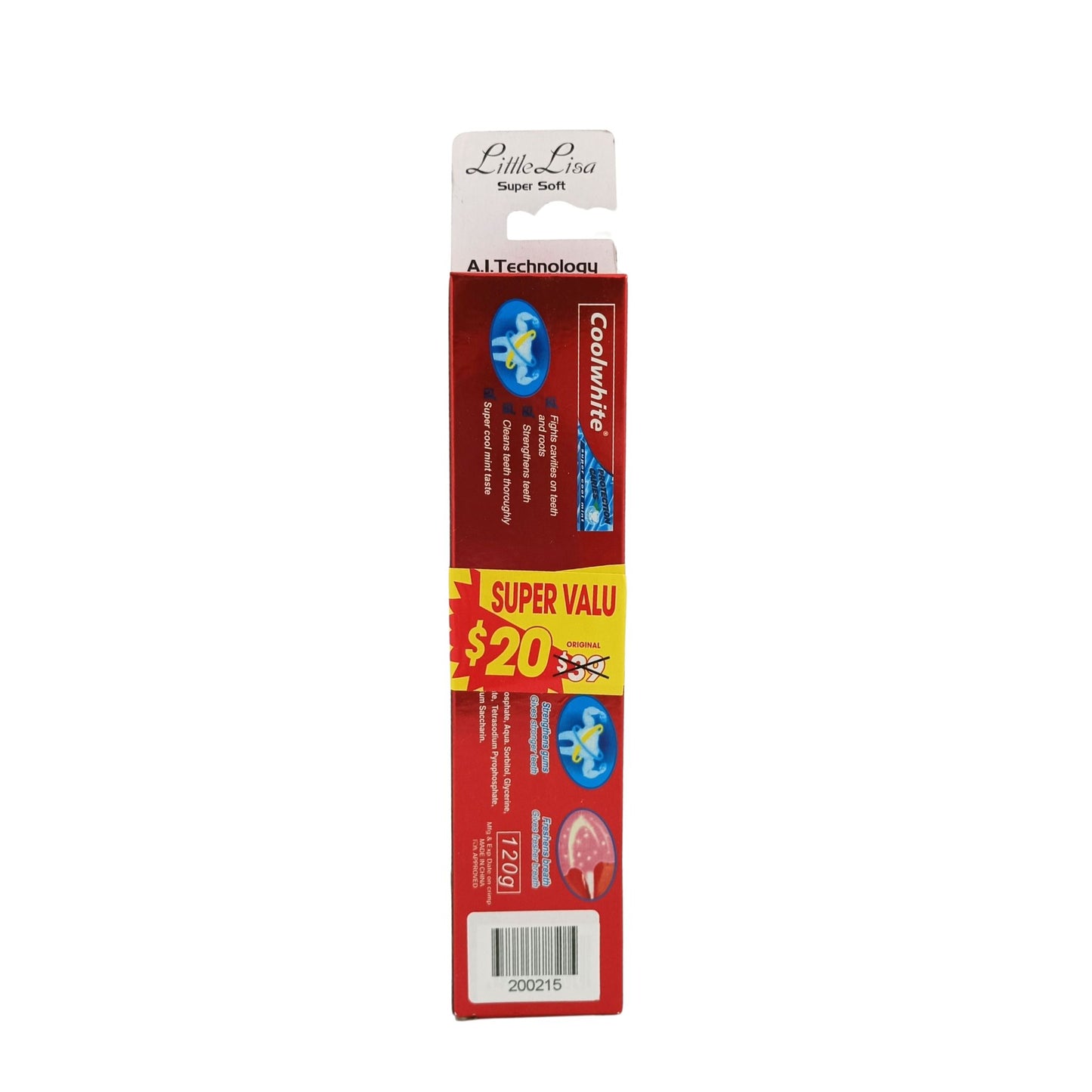 Coolwhite Toiletry Set (Toothbrush & Tooth Paste) 1pc
