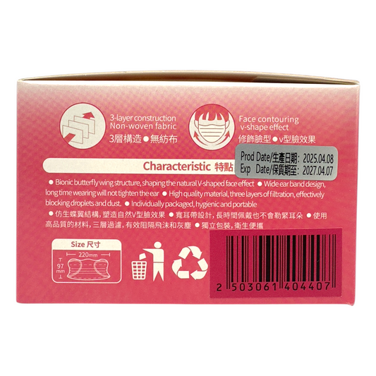 Tiki Home Butterfly Breathable Face Mask 30pcs – Reusable, Soft, Stylish Masks for Adults by Zakura Global