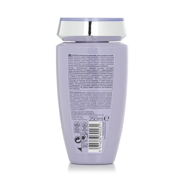 Kerastase Blond Absolu Bain Ultra-Violet Shampoo – 250ml anti-brass purple shampoo with hyaluronic acid and edelweiss, available at Zakura Global.