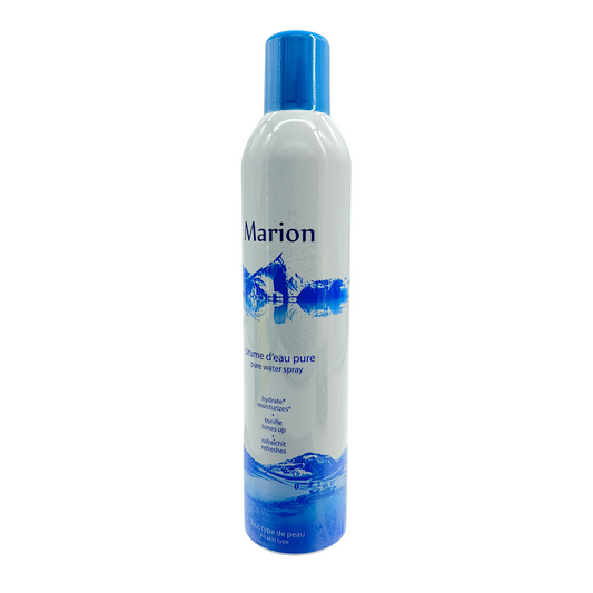 Marion Brume d’Eau Pure Water Spray – 300ml bottle for face and body hydration, available at Zakura Global.