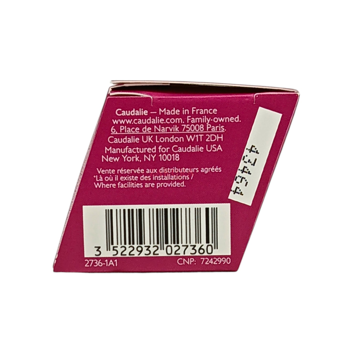 Caudalie The Des Vignes Lip&Hand Set (Cream 30ml+ Lip 4.5g) 2pcs