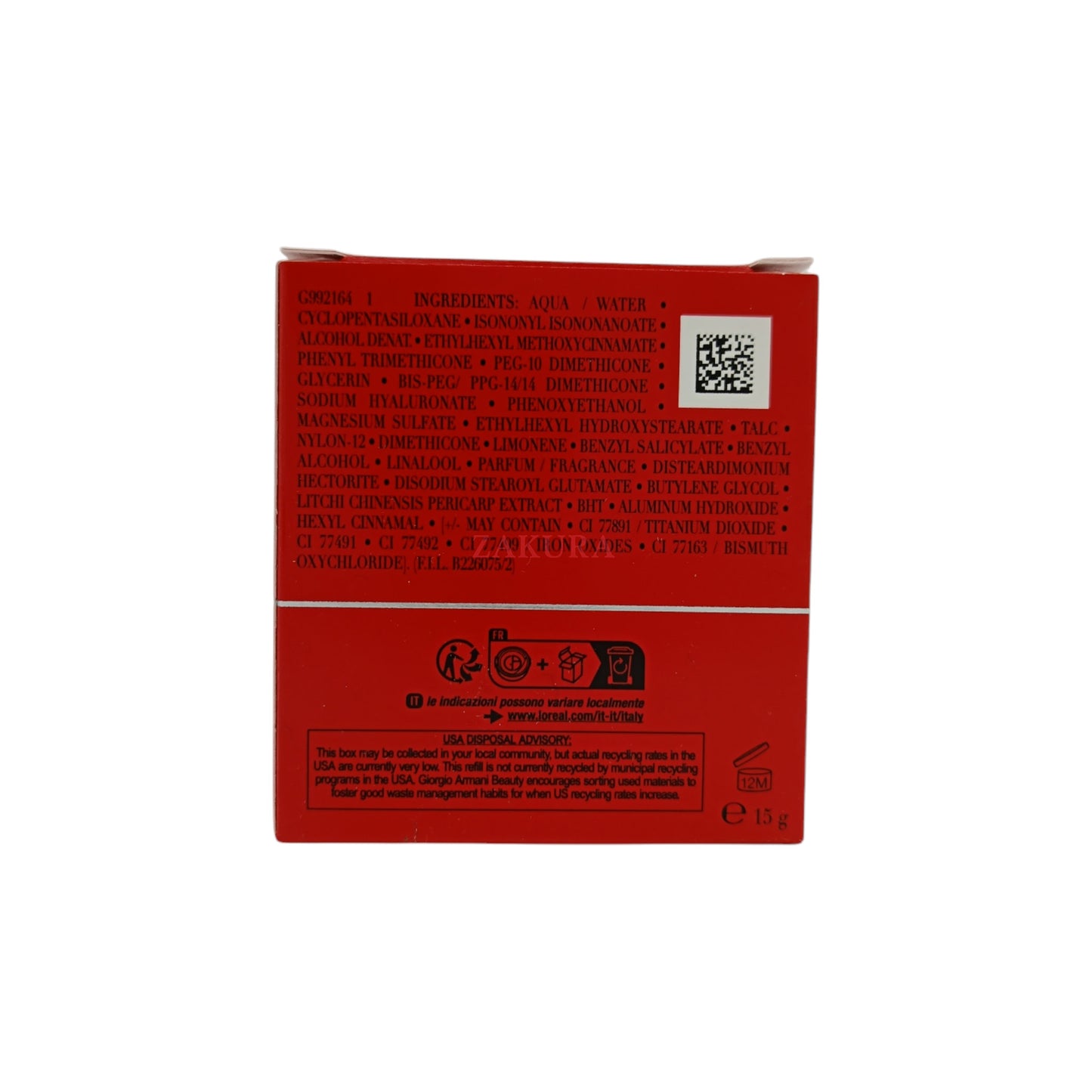 Giorgio Armani Armani to Go Cushion Refill 15g (2/3)