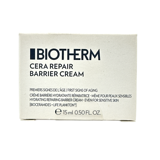 Biotherm Cera Repair Barrier Cream Miniature – lightweight anti-aging moisturizer with ceramides and probiotic extract, available at Zakura Global.