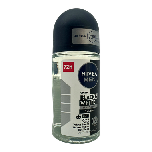 Nivea Men Black & White Invisible Original Roll On 50ml
