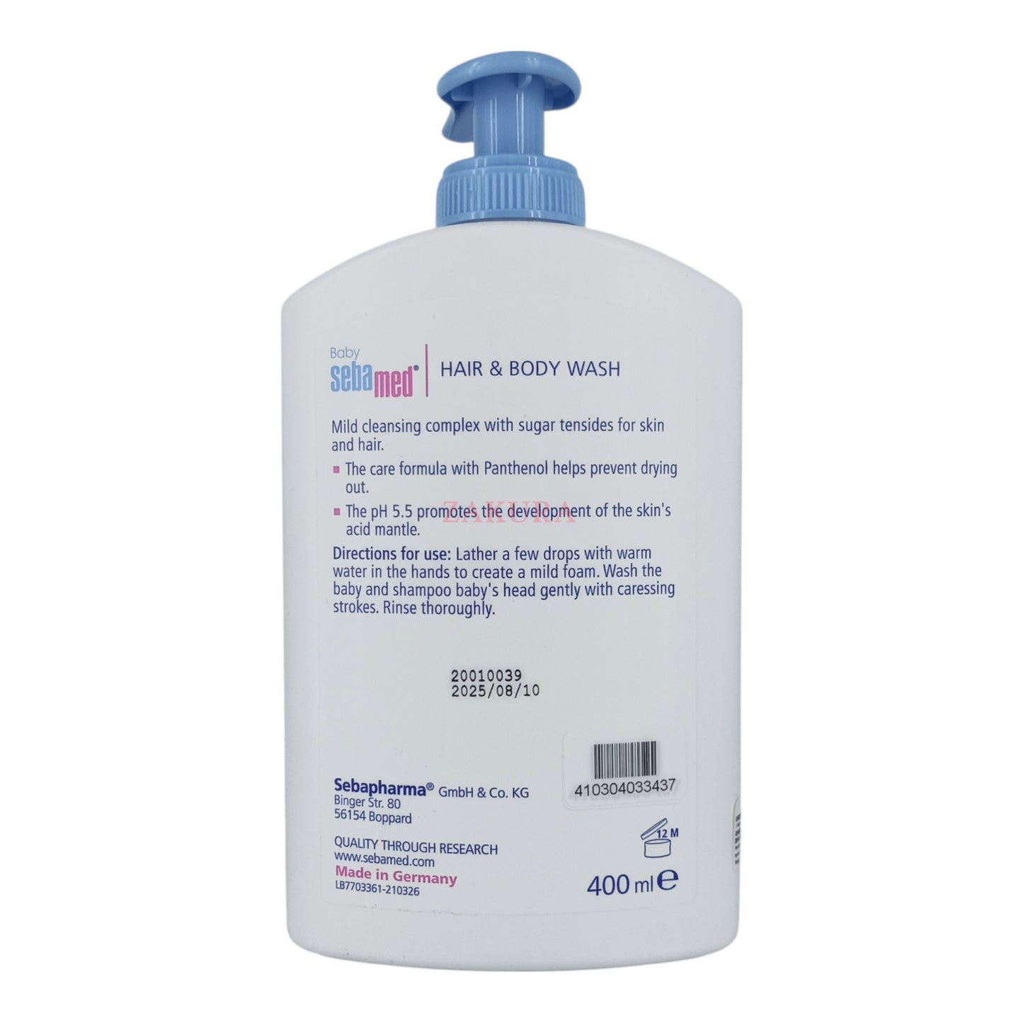 Sebamed Baby Hair & Body Wash 400ml
