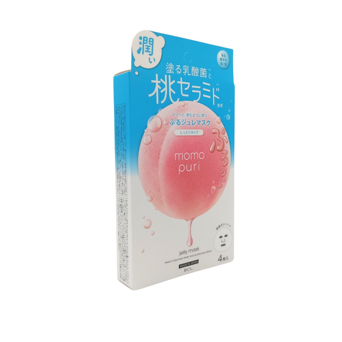 BCL Momopuri Jelly Mask/Jelly Mask Cool/Milk Jelly Mask/Milky Serum Mask 4pcs