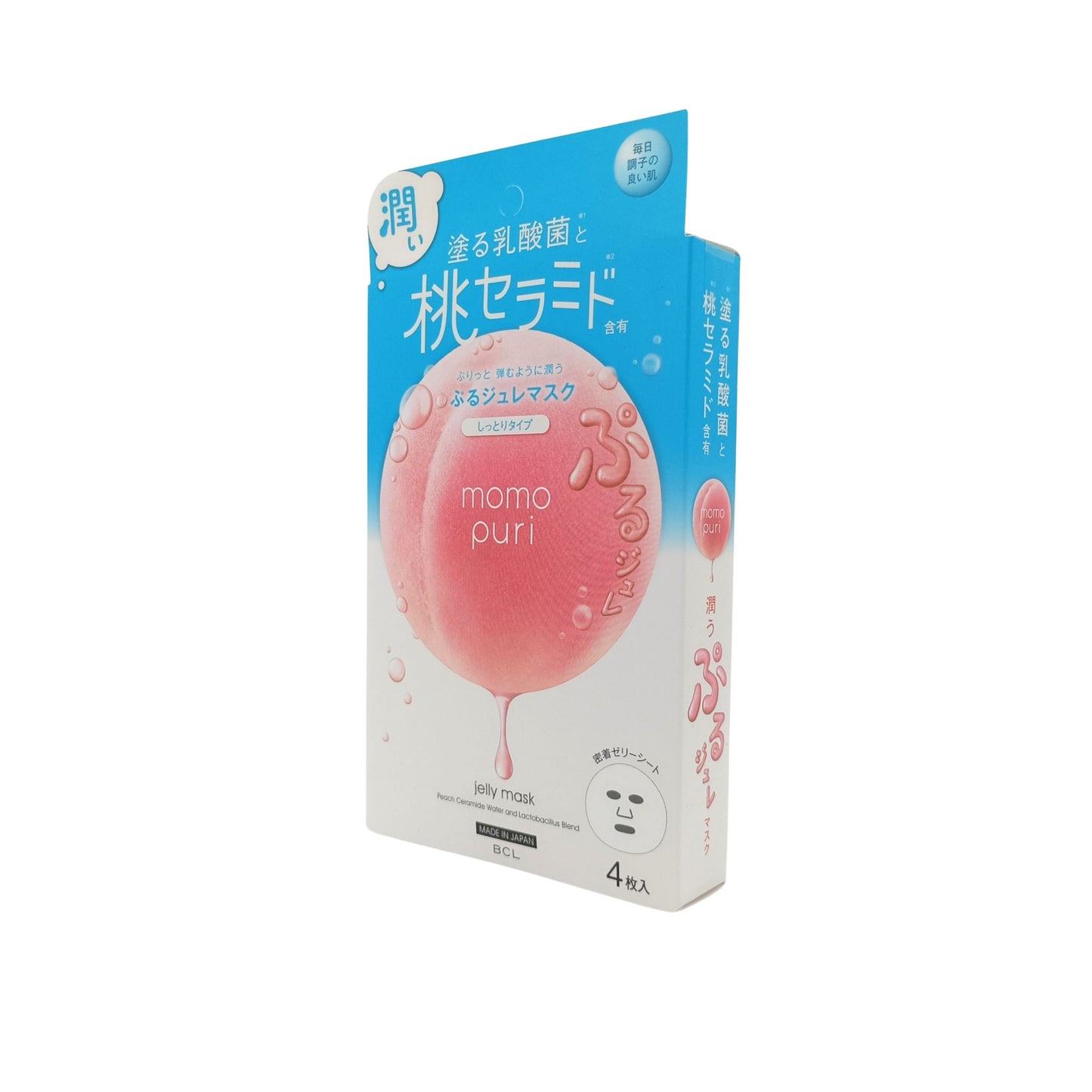 BCL Momopuri Jelly Mask/Jelly Mask Cool/Milk Jelly Mask/Milky Serum Mask 4pcs