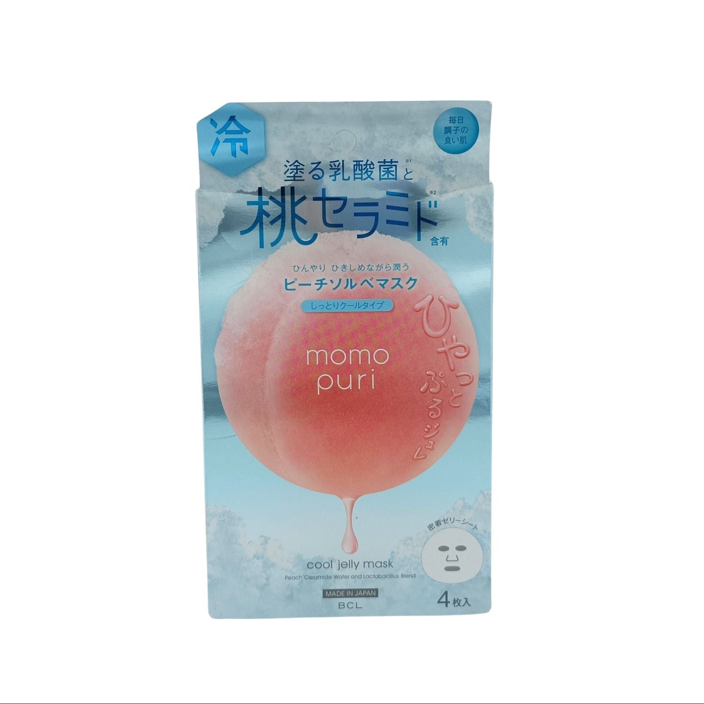 BCL Momopuri Jelly Mask/Jelly Mask Cool/Milk Jelly Mask/Milky Serum Mask 4pcs