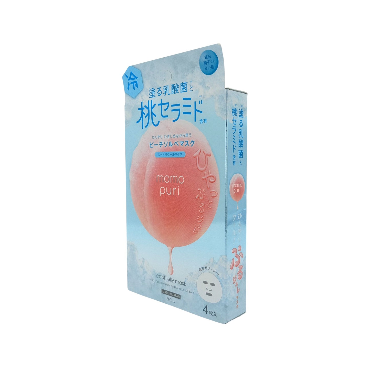 BCL Momopuri Jelly Mask/Jelly Mask Cool/Milk Jelly Mask/Milky Serum Mask 4pcs