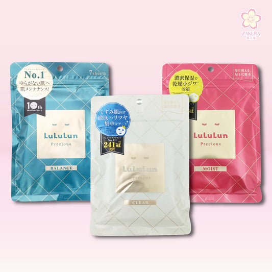 LuLuLun Precious Face Mask 7pcs (Balance/Moist/Clear White)