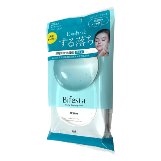 Bifesta Micellar Cleansing Sheet Sebum 10pcs