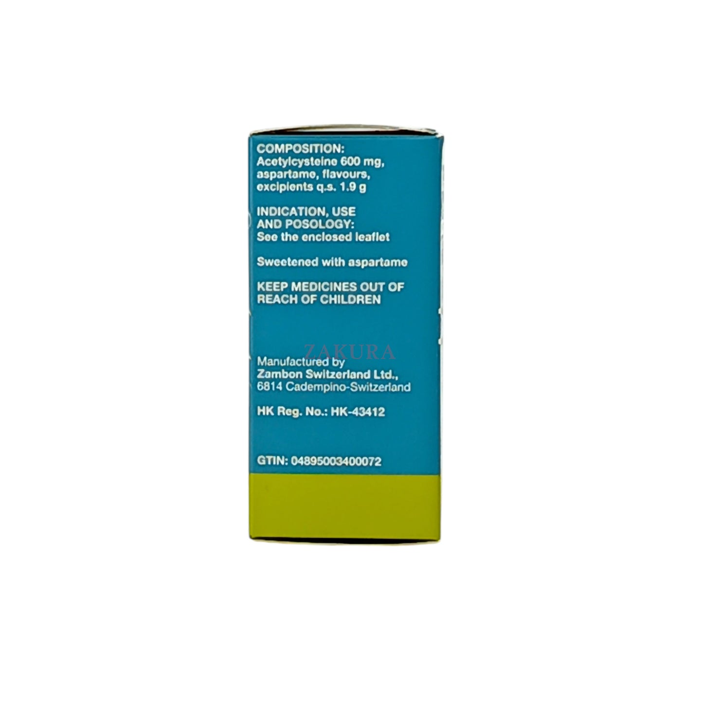 Fluimucil Fluimucil A600mg Effervescent Tablets (Sugar-Free) 10pcs