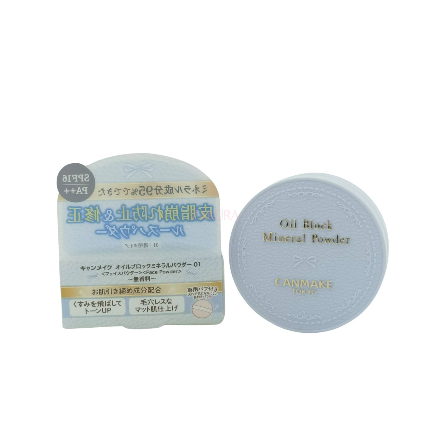 Canmake Oil Block Mineral Powder- (01/ C01) 3g