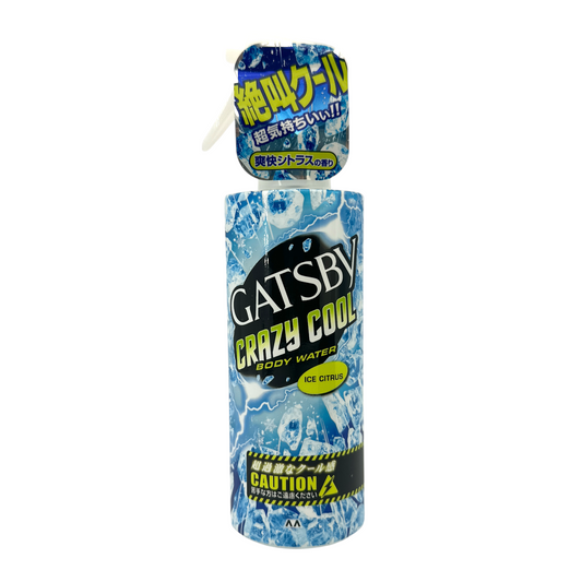 Gatsby Crazy Cool Body Water – Citrus 170ml spray bottle, available at Zakura Global.