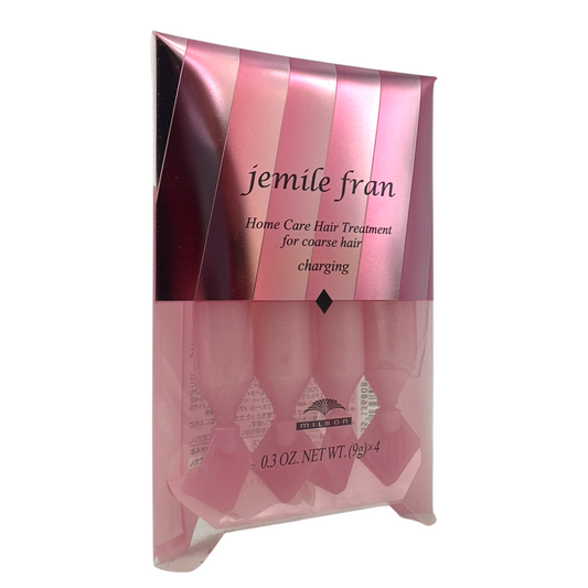 Milbon Jemile fran Hair Treatment Coarse Hard – weekly booster for coarse and dry hair, available at Zakura Global.