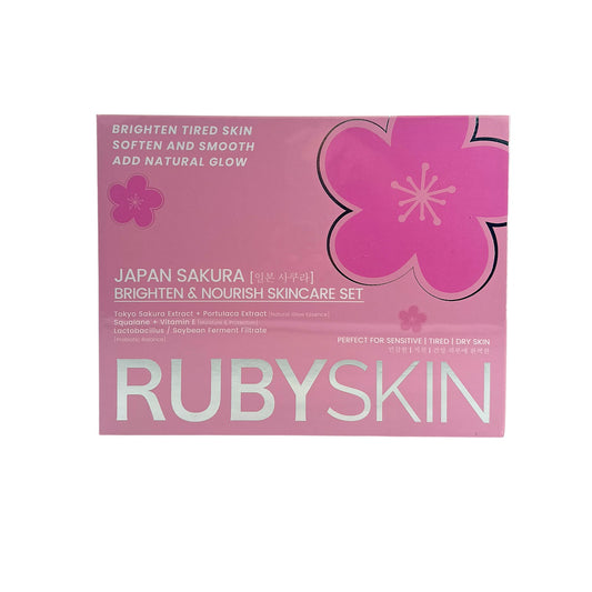 RUBYSKIN Japan Sakura Brighten & Nourish Skincare Set 5pcs