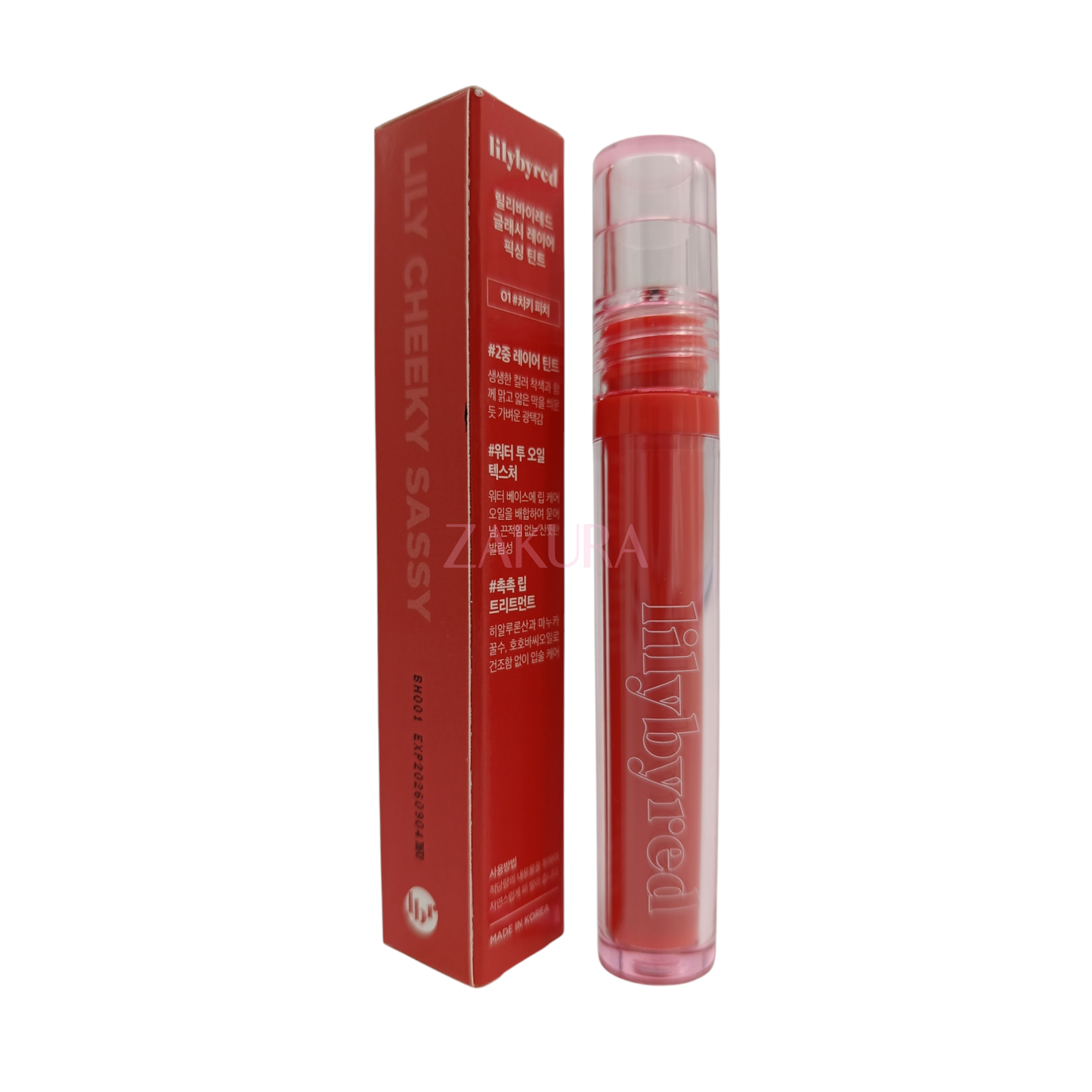 Lilybyred Glassy Layer Fixing Tint 3.8g (01 Cheeky Peach/02 Berry Kitsch/09 Youth Chili)