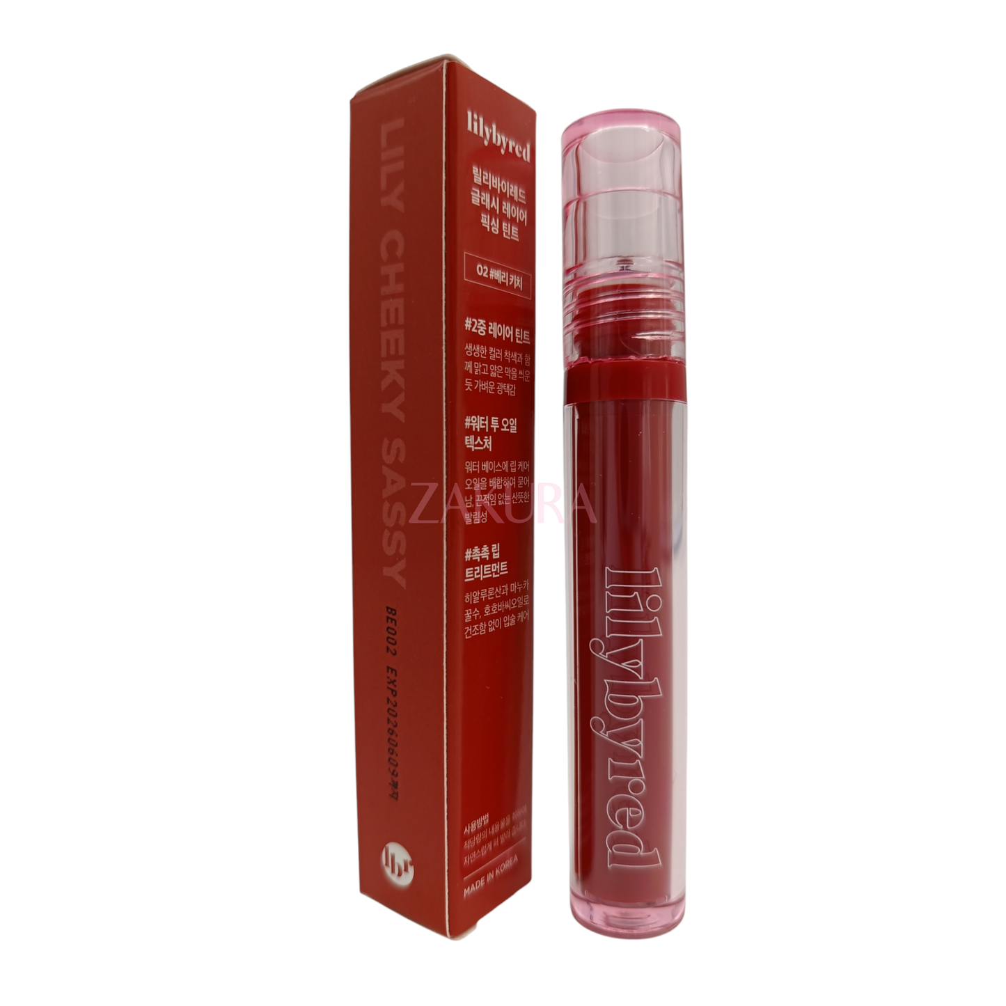 Lilybyred Glassy Layer Fixing Tint 3.8g (01 Cheeky Peach/02 Berry Kitsch/09 Youth Chili)