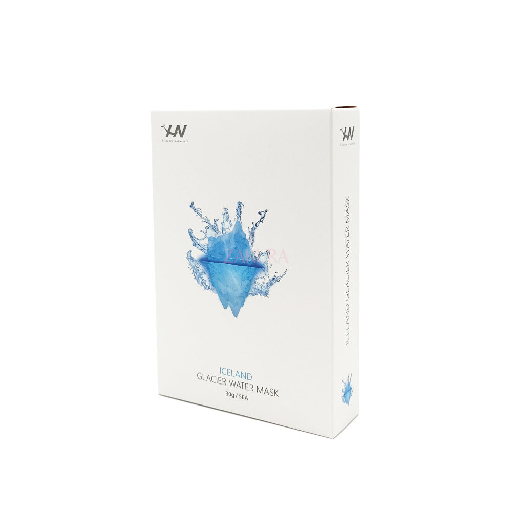 Histoire Naturelle Iceland Glaciel Water Mask 5pcs – hydrating Korean sheet mask with Iceland glacier water, available at Zakura Global