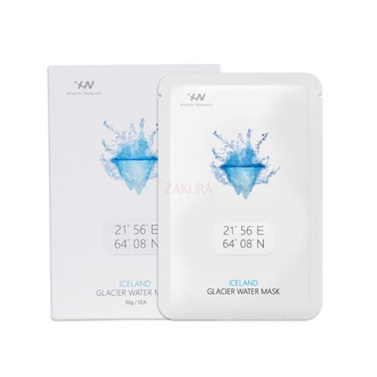Histoire Naturelle Iceland Glaciel Water Mask 5pcs – hydrating Korean sheet mask with Iceland glacier water, available at Zakura Global