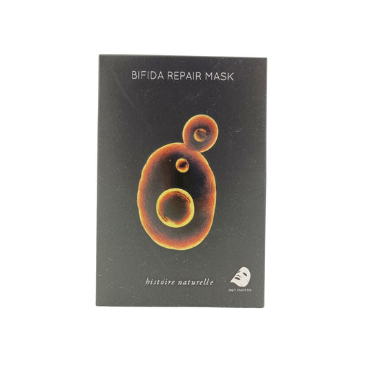 Histoire Naturelle Bifida Repair Mask 5pcs – Korean sheet mask with bifida ferment for skin barrier repair, available at Zakura Global
