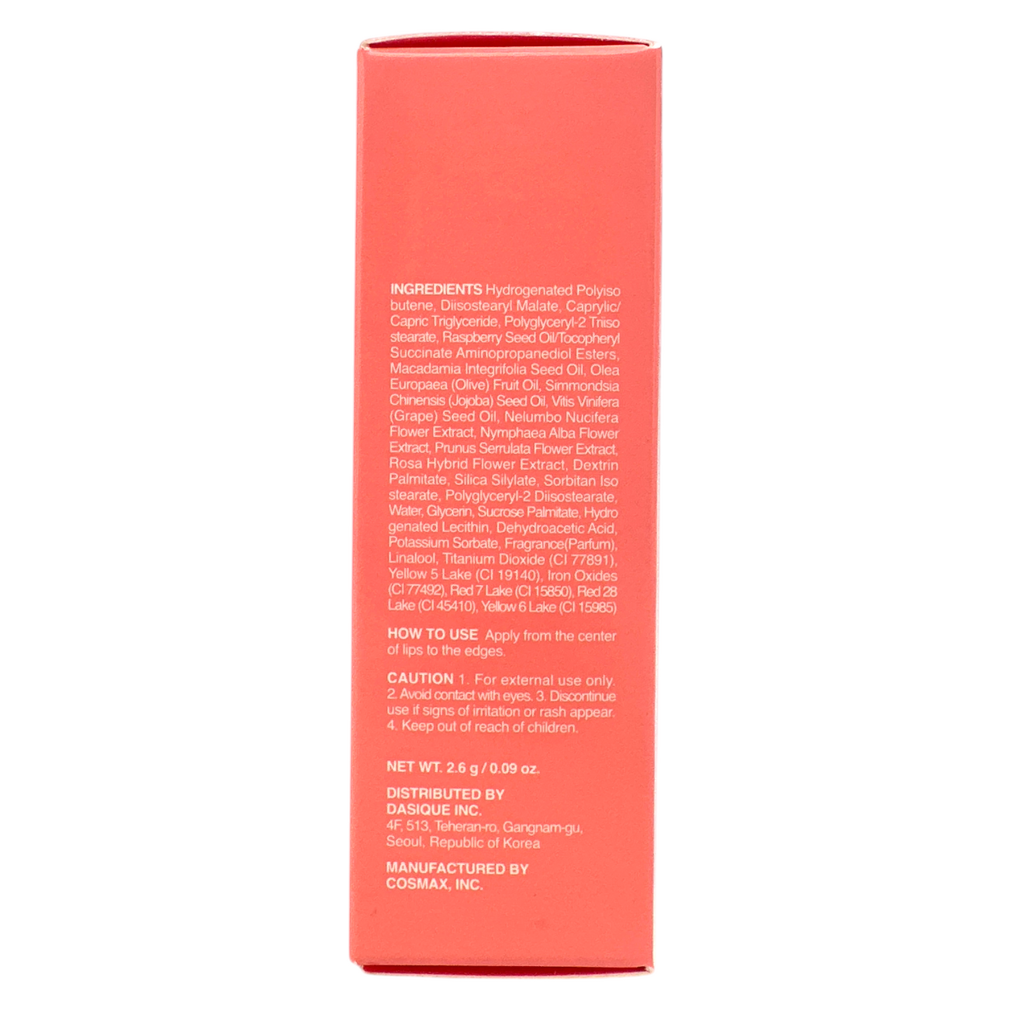 Pure Water Lip Gloss - 01 Coral Juice 2.6g