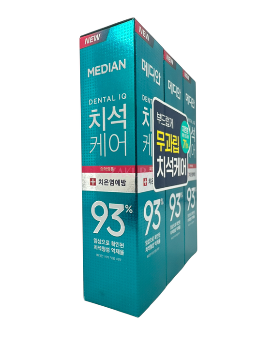MEDIAN MEDIAN 93 Toothpaste 120G (3pcs) 120gx3 (Red/Green)