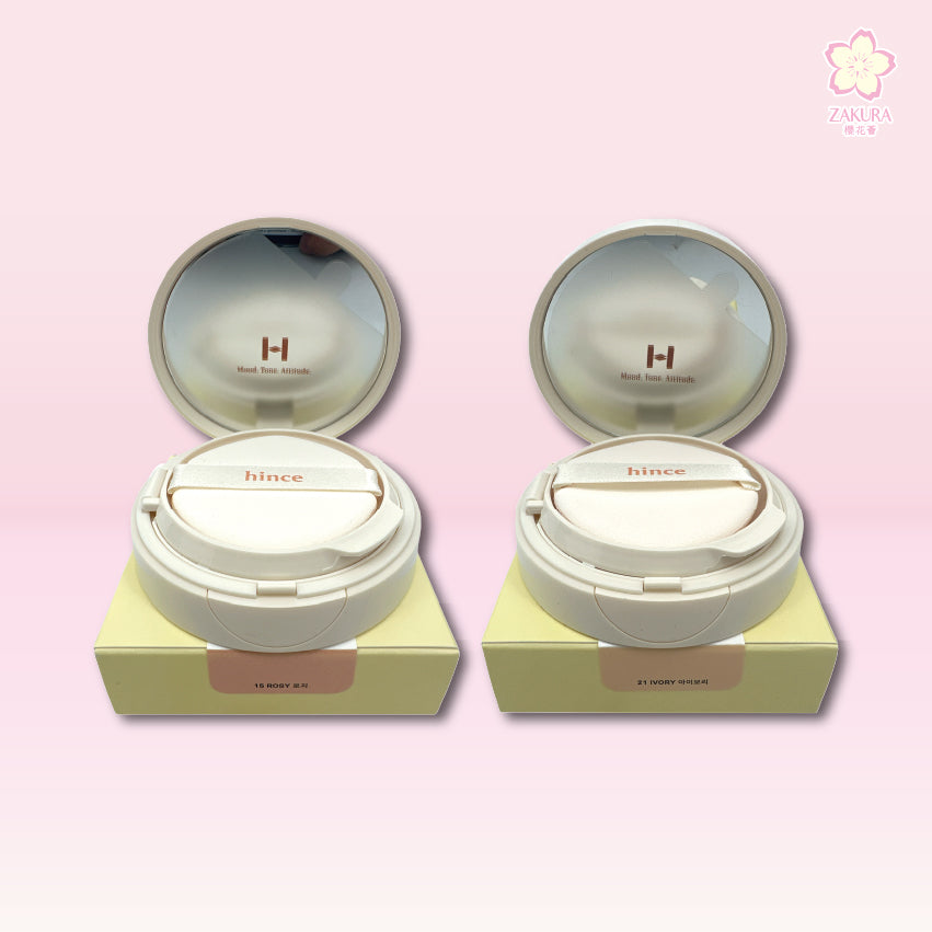Hince Second Skin Glow Cushion 12g (15 Rosy/21 Ivory)
