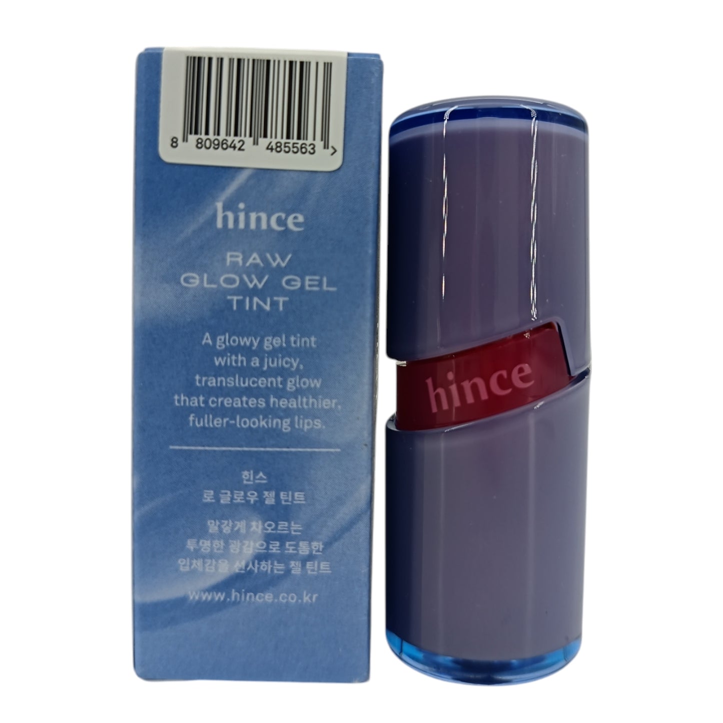 Hince Raw Glow Gel Tint 4ml – Korean dewy lip tint with natural shine and long-lasting color, available at Zakura Global