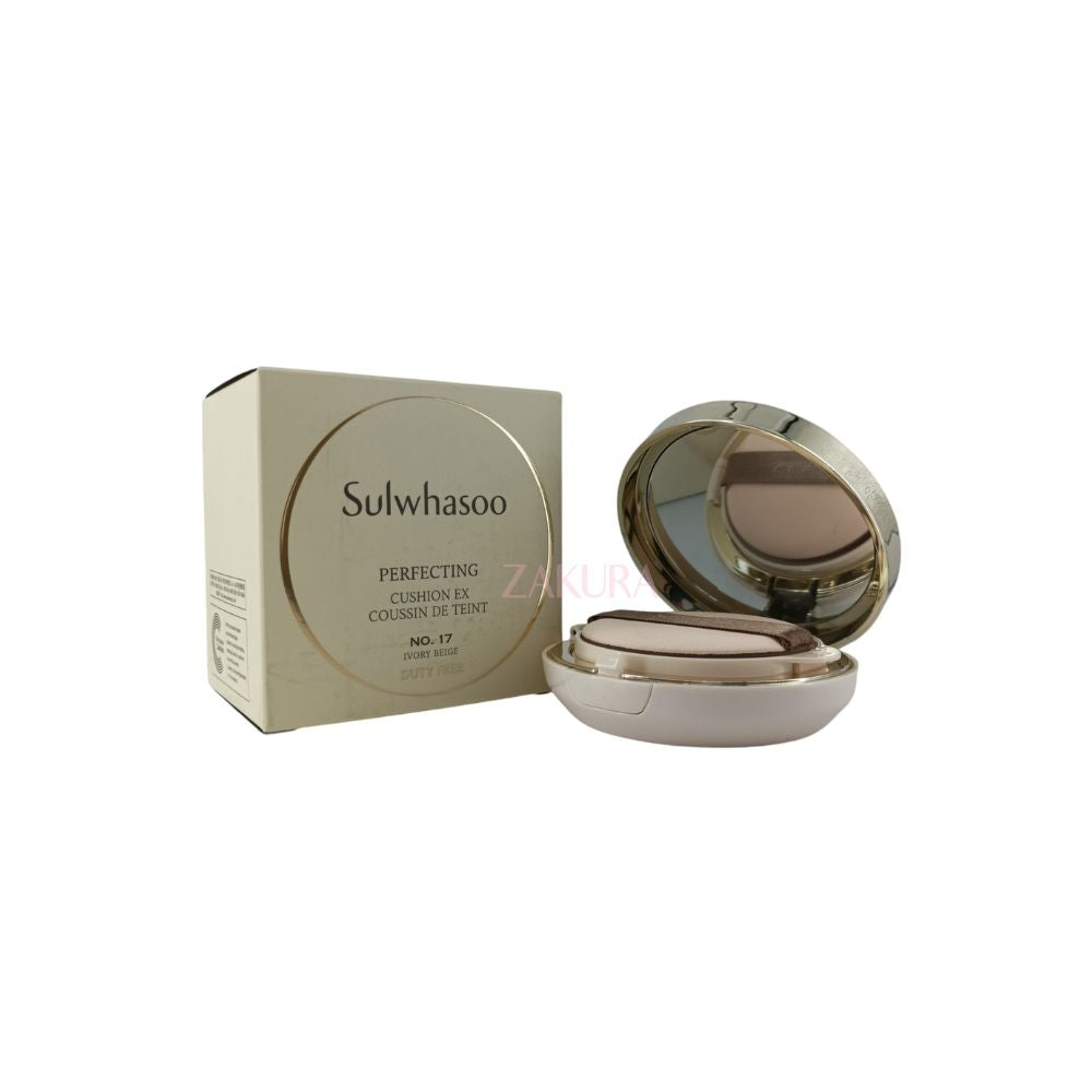 Sulwhasoo Perfecting Cushion EX 2x15g (21 Natural Pink/17 Ivory Beige) 17 Ivory Beige