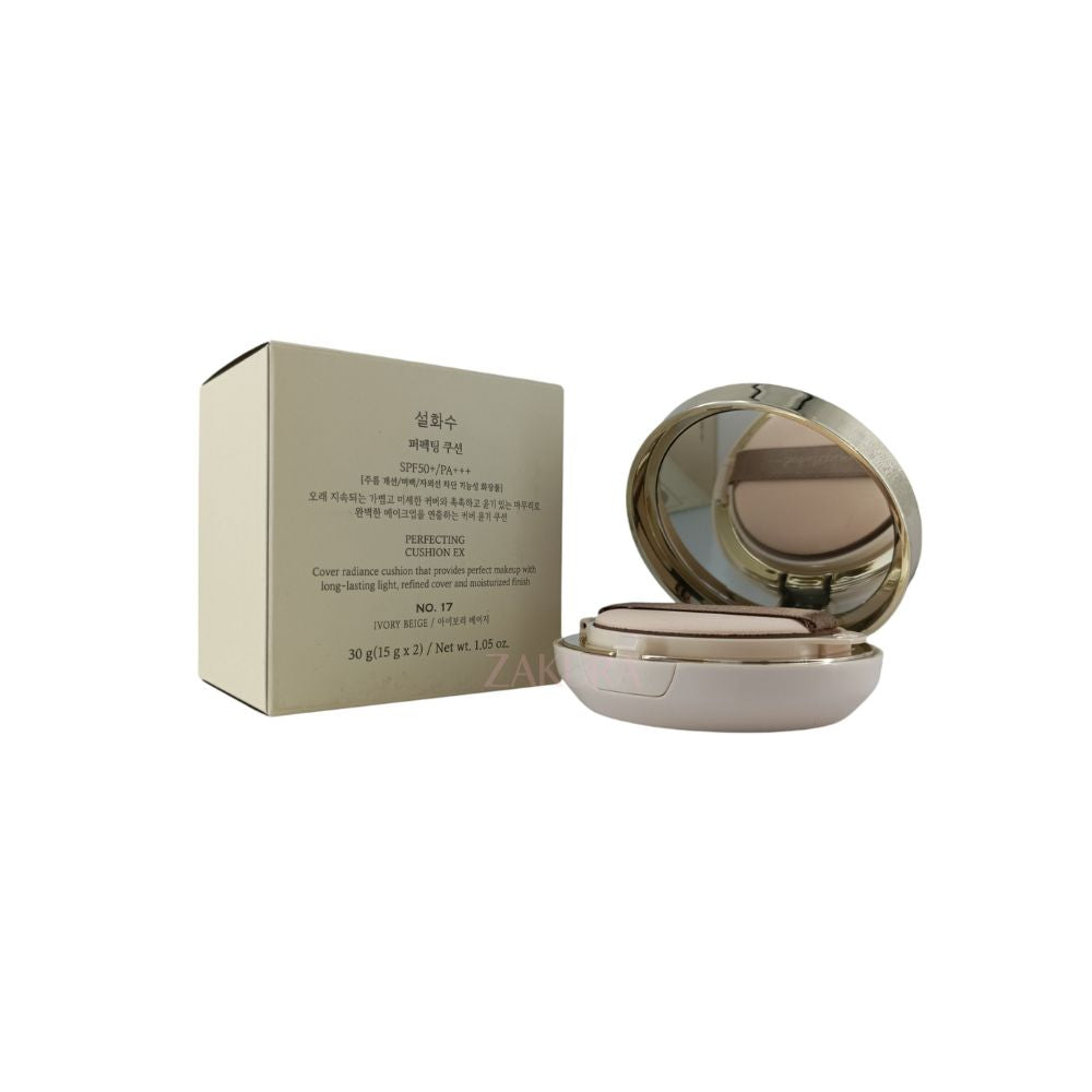 Sulwhasoo Perfecting Cushion EX 2x15g (21 Natural Pink/17 Ivory Beige) 17 Ivory Beige
