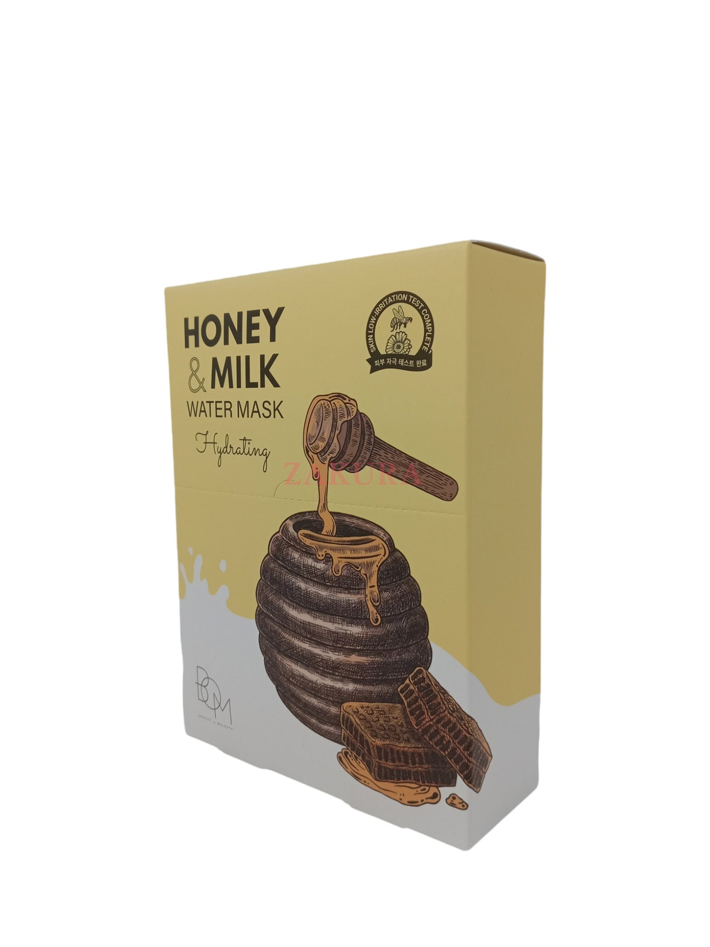 B.O.M Honey & Milk Water Mask 25gx10 (Hydrating/Soothing/Brightening) Hydrating