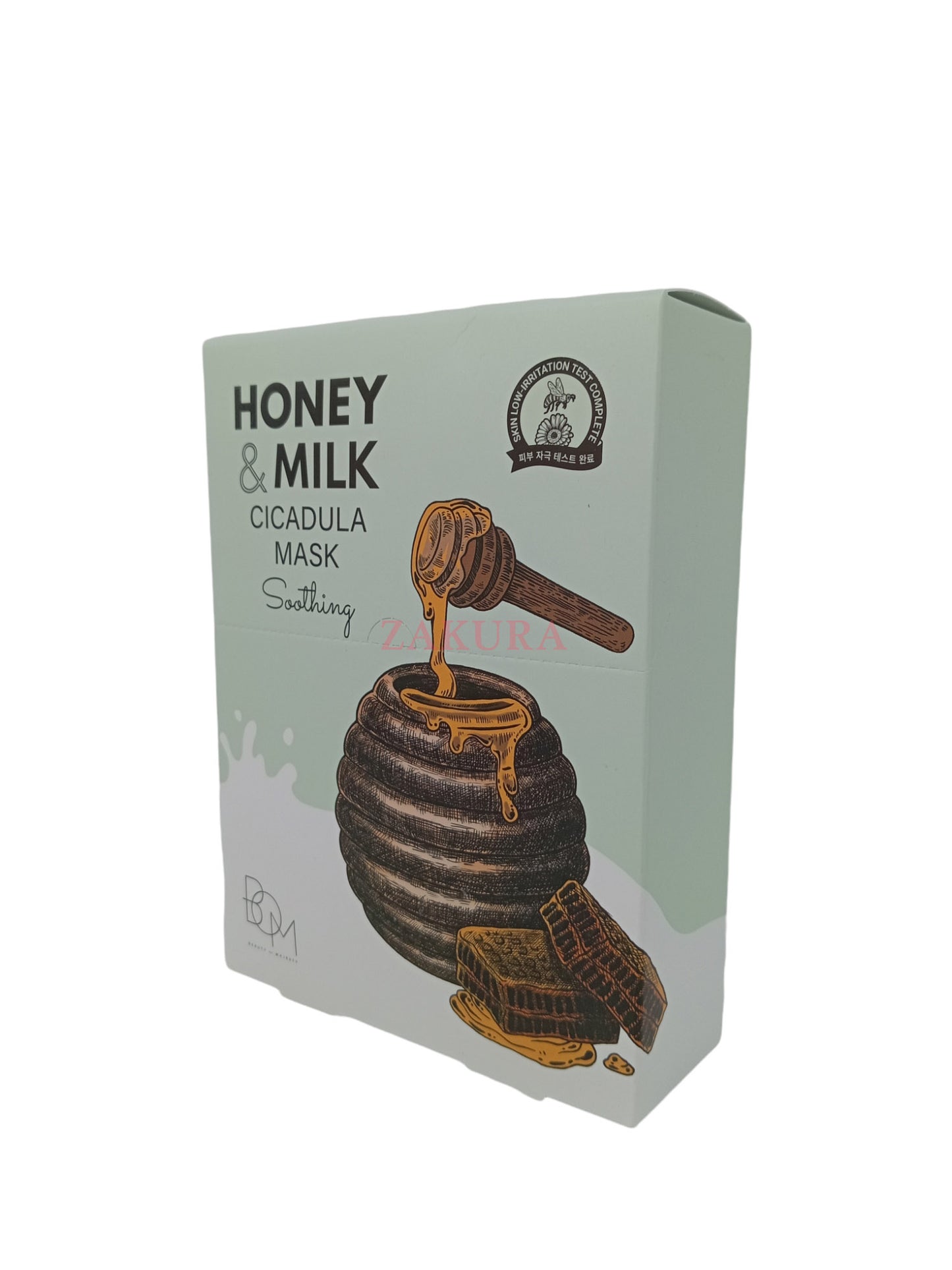 B.O.M Honey & Milk Water Mask 25gx10 (Hydrating/Soothing/Brightening) Soothing