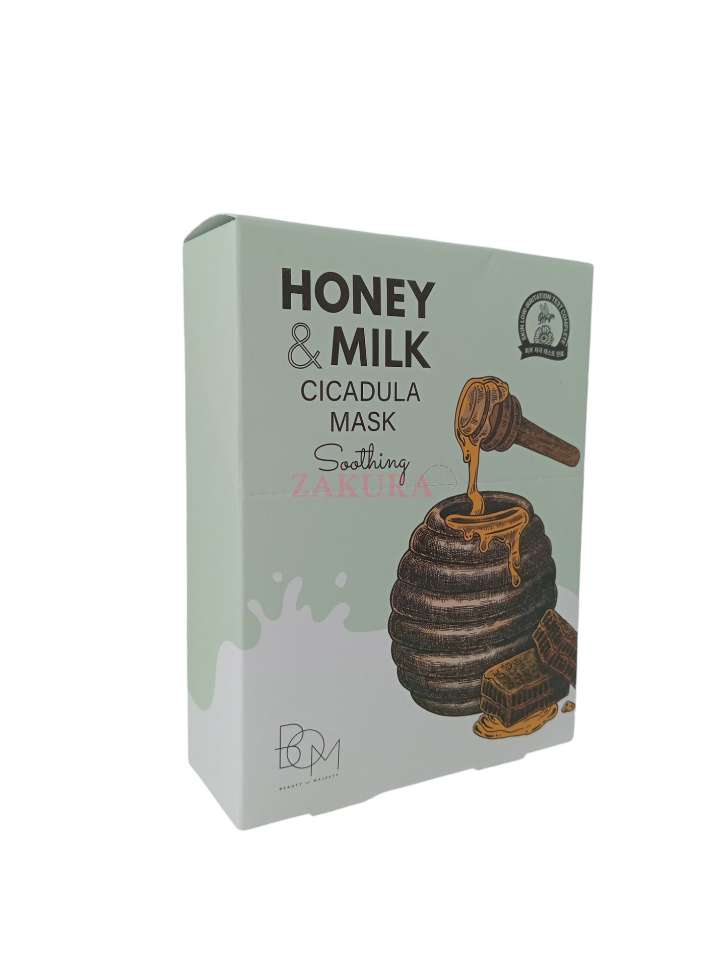 B.O.M Honey & Milk Water Mask 25gx10 (Hydrating/Soothing/Brightening) Soothing