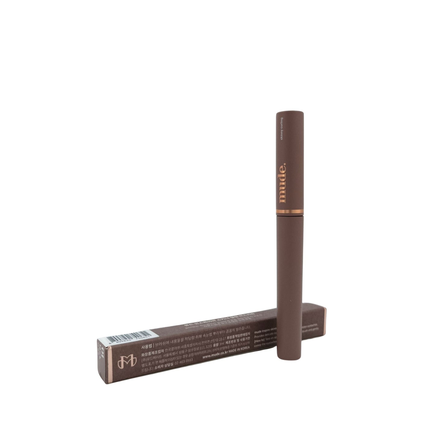 Mude Inspire Skinny Curling&Multi-fixer Mascara 3g (Black/ Brown)