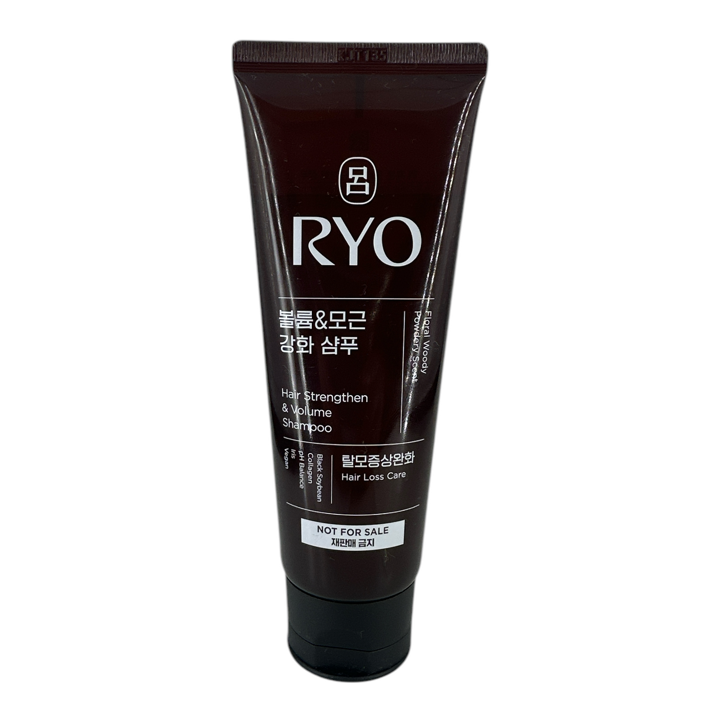 Ryo Hair Strengthen & Volume Shampoo – 112ml travel-size Korean herbal shampoo for volume and scalp care, available at Zakura Global.