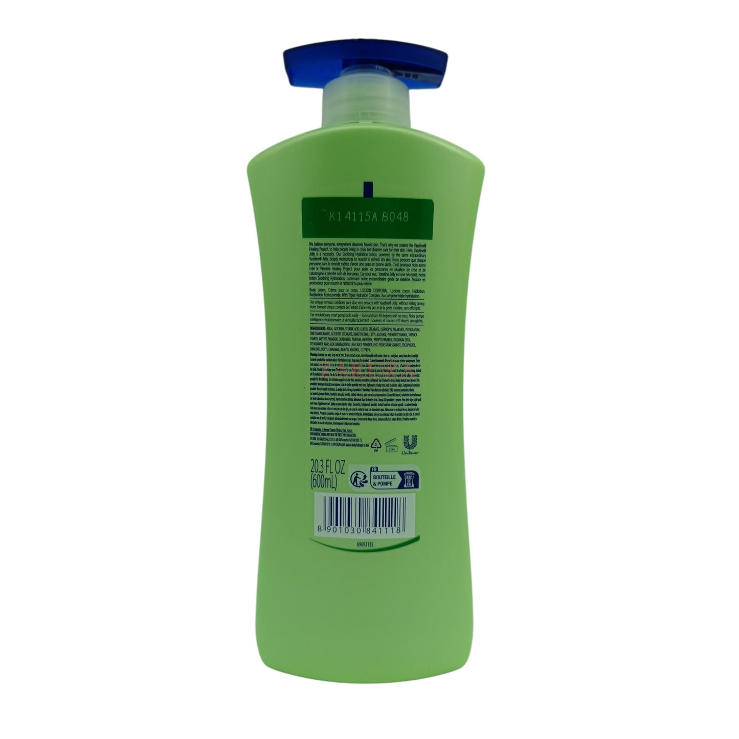 Vaseline Aloe Soothing Hydration Body Lotion 600ml