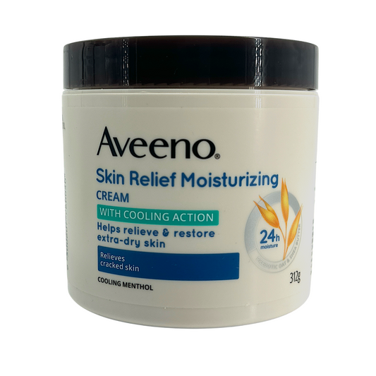 Aveeno Skin Relief Moisturizing Cream 312g – soothing cream for dry, sensitive skin, available at Zakura Global.