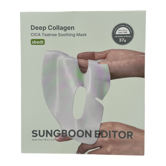 Sungboon Editor Deep Collagen Overnight Mask-Fast Soothing & Redne 4pcs