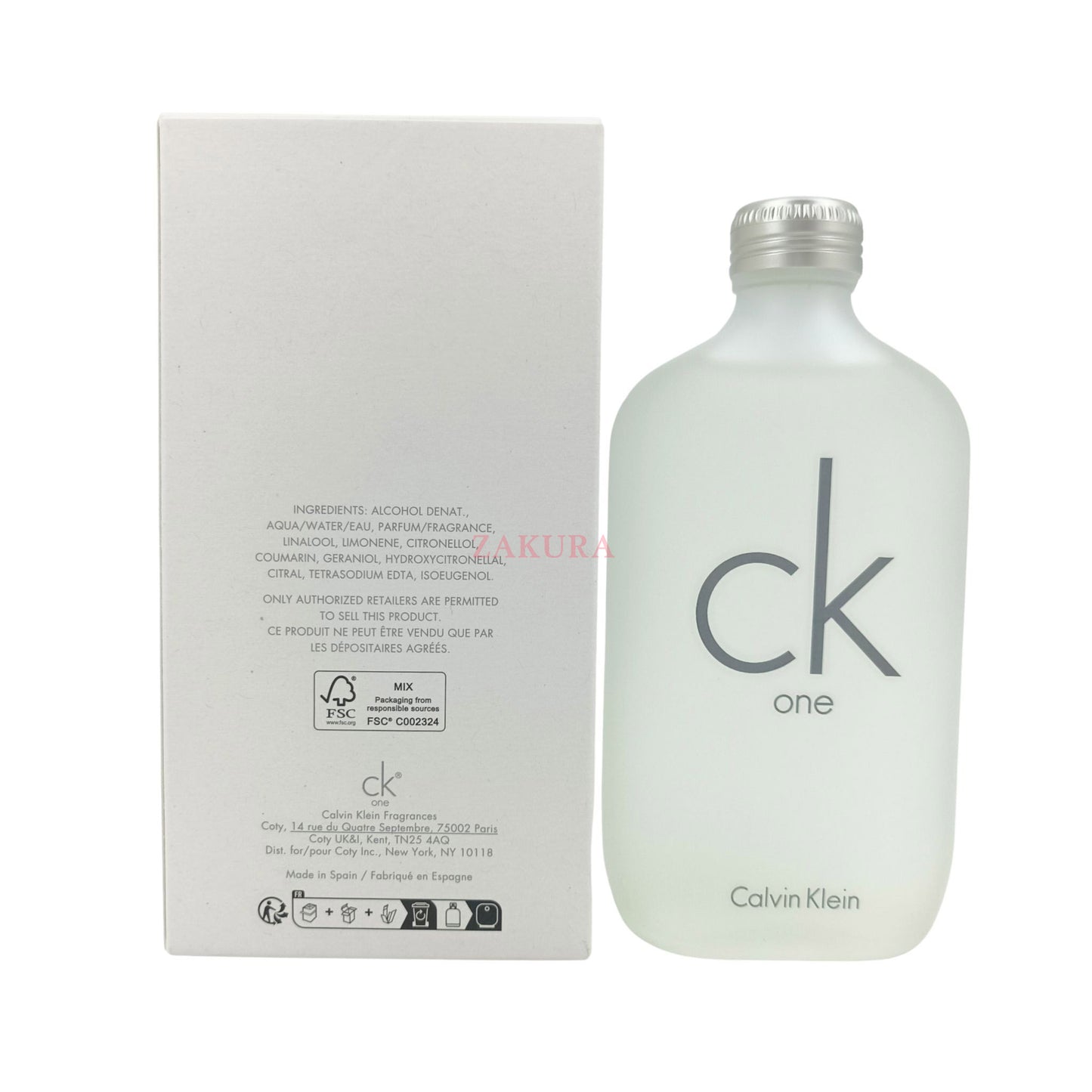 Calvin Klein CK One Eau De Toilette Spray 200ml