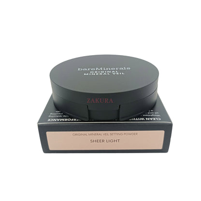 BareMinerals Original Mineral Veil Pressed Powder 9g (Sheer Light/ Sheer Medium/ Translucent) Sheer Light
