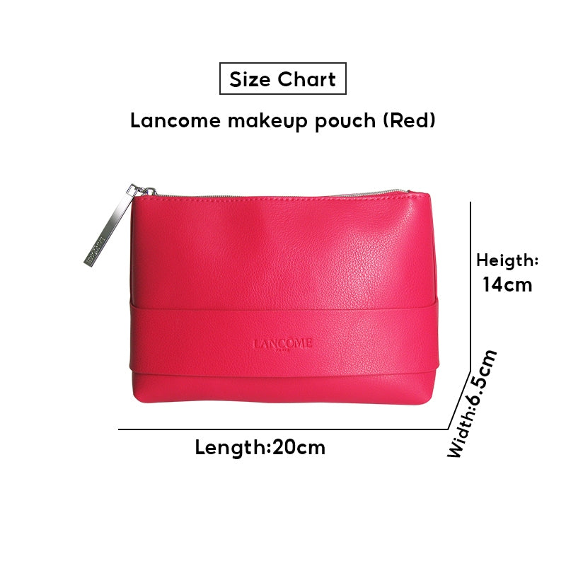 Lancome Cosmetic Bag (Begonia Red) 1pc