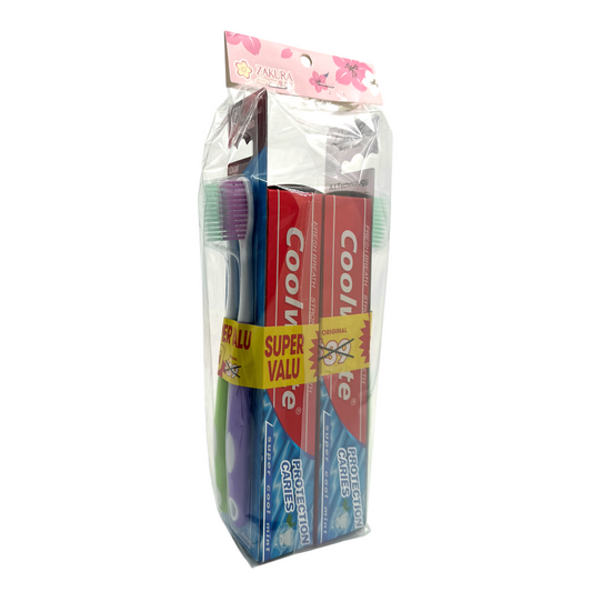 Coolwhite Toothbrush & Tooth Paste (Twin Pack) 2pcs