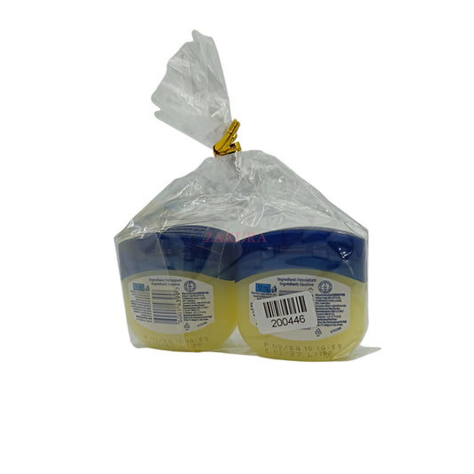 Vaseline Pure Petroleum Jelly Original – Twin Pack for dry skin relief and protection, available at Zakura Global.