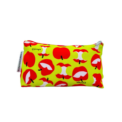 Clinique (turquoise) apple pattern cosmetic bag 1pc